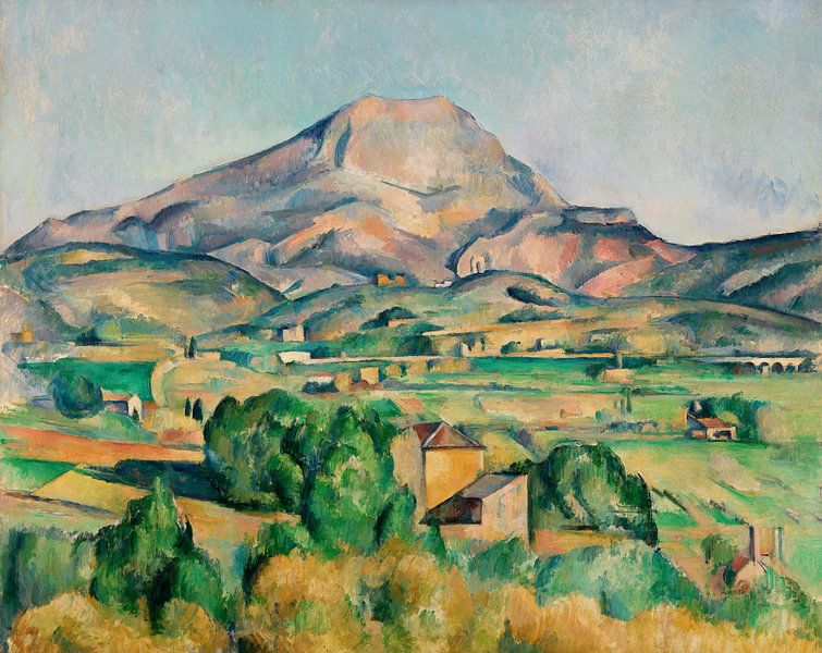 The mountain Sainte-Victoire, Paul Cézanne (ca. 1892-1895) by Atelier Liesjes