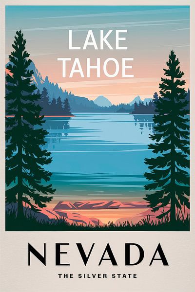 Lake Tahoe, Nevada von Poster Art Shop