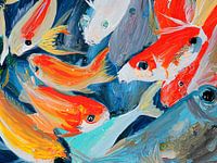 Dance of colours: Koi Symphony