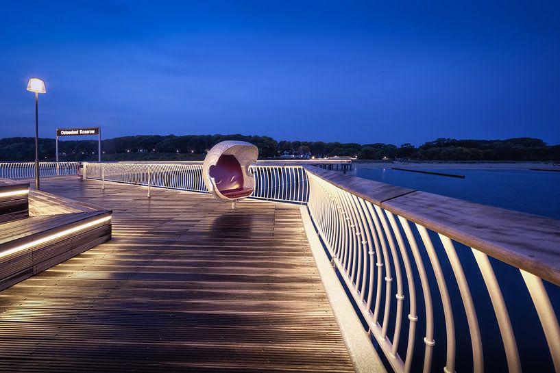 Pont maritime de Koserow, vue sur la plage par Leinemeister