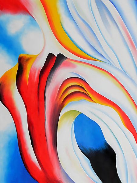 Georgia O Keeffe - Musique rose et bleue par Vivanne