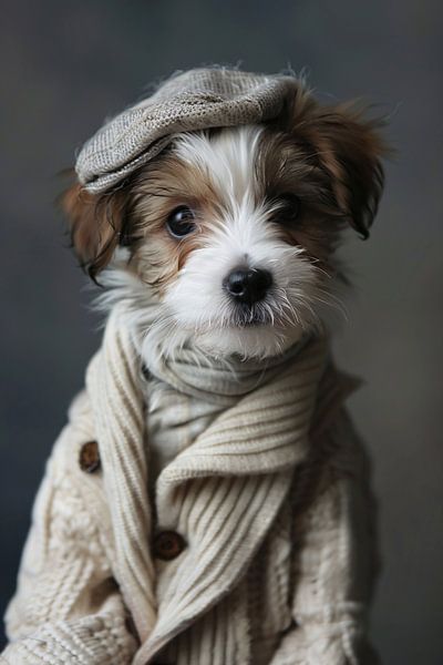 Hund mit Hut von Imperial Art House