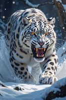 SNOWFURY: Snow Leopard in the Mountain Storm