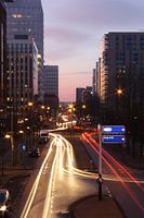 De Derkinderenstraat bij zonsopgang / oprit S106 naar de Ring A10