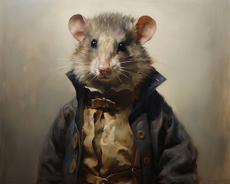 Rat en manteau par Art Merveilleux