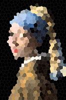 Meisje met de parel / Girl with a Pearl Earring Abstract