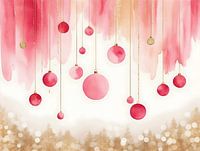 Golden Blush Baubles – A Soft Pinkmas Glow