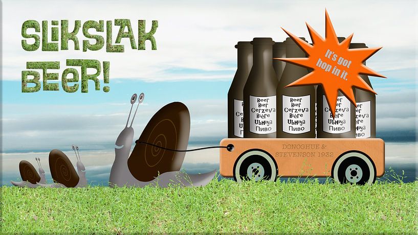 Swallow beer advertising - there's hops in it. by Grüntyers .