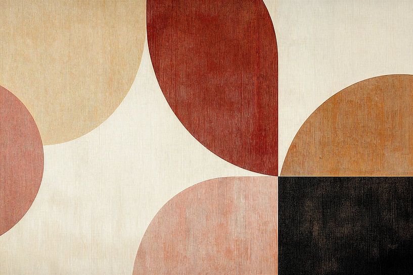 Retro-Abstraktion in Erdtönen von Studio BB