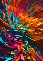 Bunte abstrakte Komposition