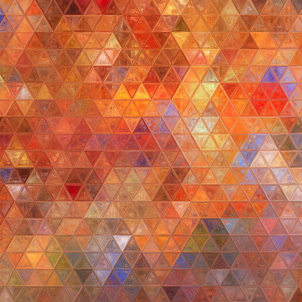 Mosaic orange red #mosaic by JBJart Justyna Jaszke