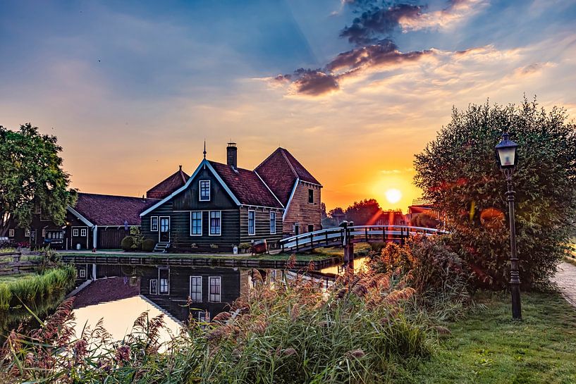 Sunrise at De Zaanse Schans, the Netherlands by Gert Hilbink