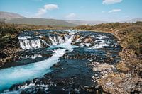 La chute d'eau de Brúarfoss en Islande