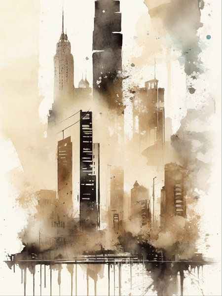 Urban Watercolours II by ArtDesign by KBK