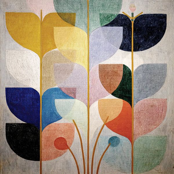 Blumen im skandinavischen Stil von Vlindertuin-Art