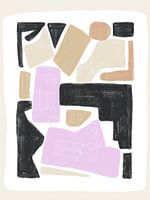 Abstrait moderne NO.3 Noir Lilas