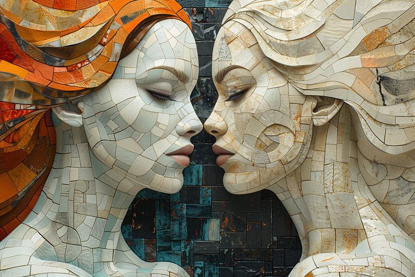 Faces of Mosaic in Harmonic Symmetry by Art & Soul Creations