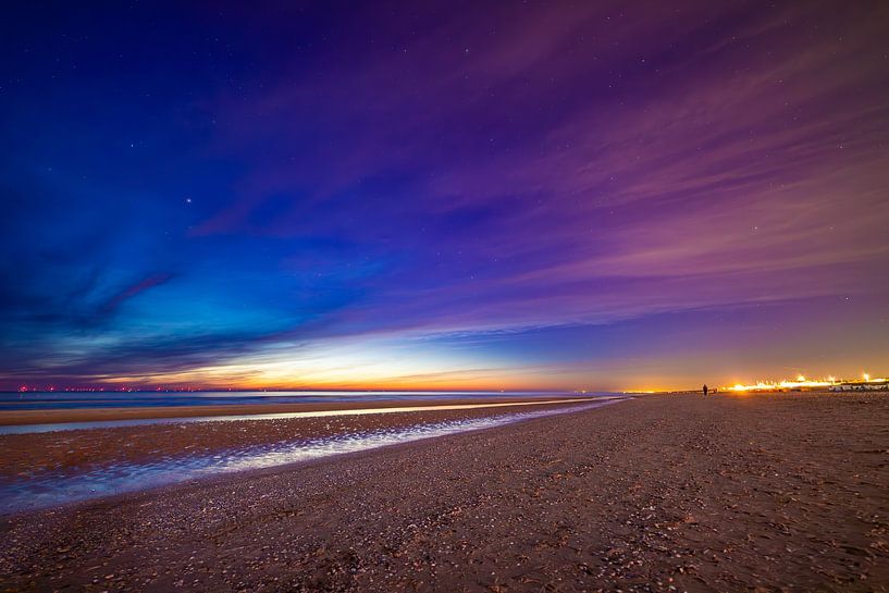 Sternenhimmel über der Nordsee von Yanuschka | Fotografie Noordwijk