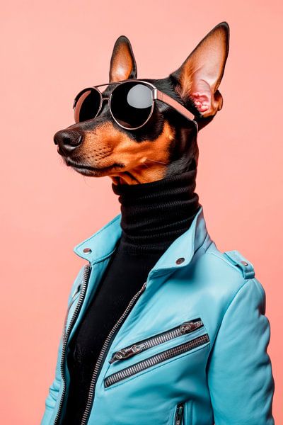 Pinscher allemand par Poster Art Shop