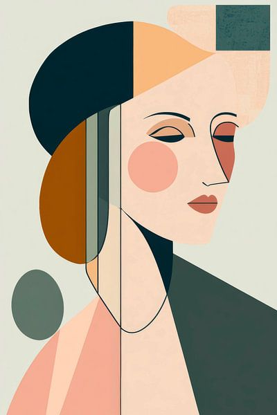 Moderne Porträtkunst in Farben von Poster Art Shop