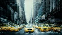 New York Art Yellow Cabs