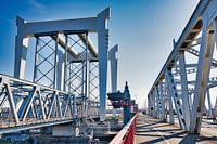 Between the two bridges