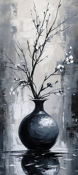 Abstract Still life | Silhouette Flora Muse by Art Whims