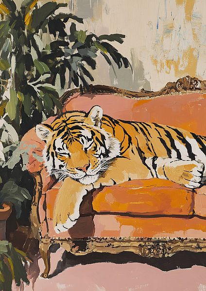 Rêve de tigre rétro par Niklas Maximilian