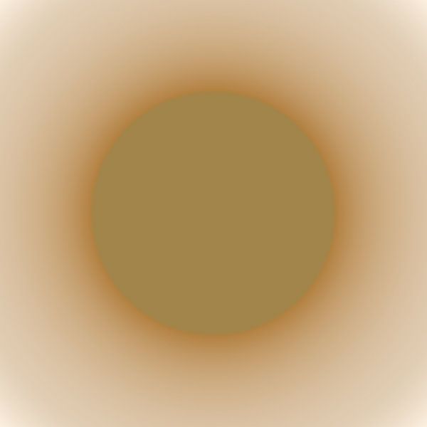 Sonne Ocker Abstrakter Minimalismus von Mad Dog Art