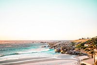 Cape Town beach - South Africa colourful sunrise photo print - travel photography