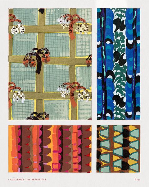 Motifs géométriques vintage, variations 19 par Des maîtres magistraux