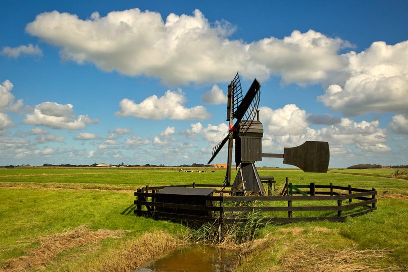 Dutch mill by Saranda in t Veld Fotografie
