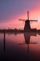 Windmills at sunrise