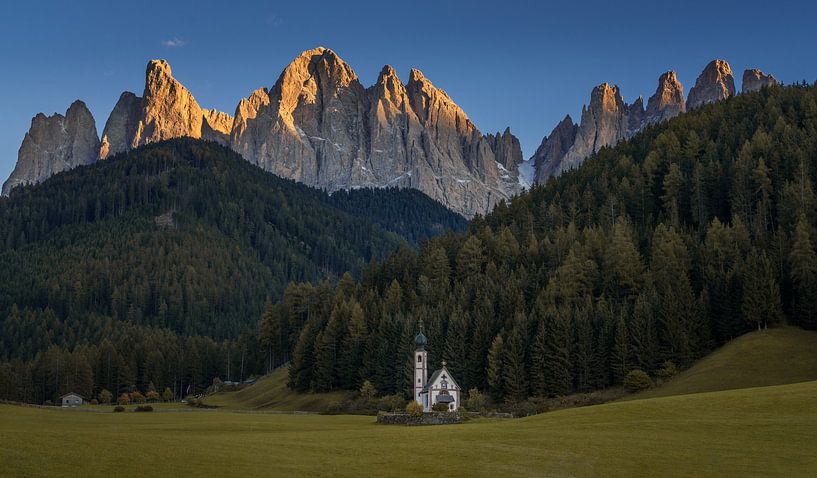 Dolomites - St. Johann church by Toon van den Einde