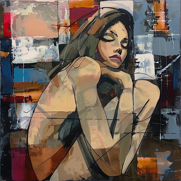 woman abstract portrait by Egon Zitter