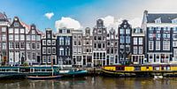 Facades on the Singel Canal in Amsterdam.