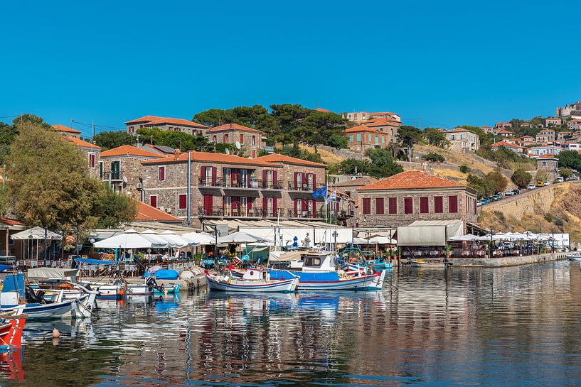 Port Molyvos Lesbos Greece ( Mythimna) by Rinus Lasschuyt Fotografie