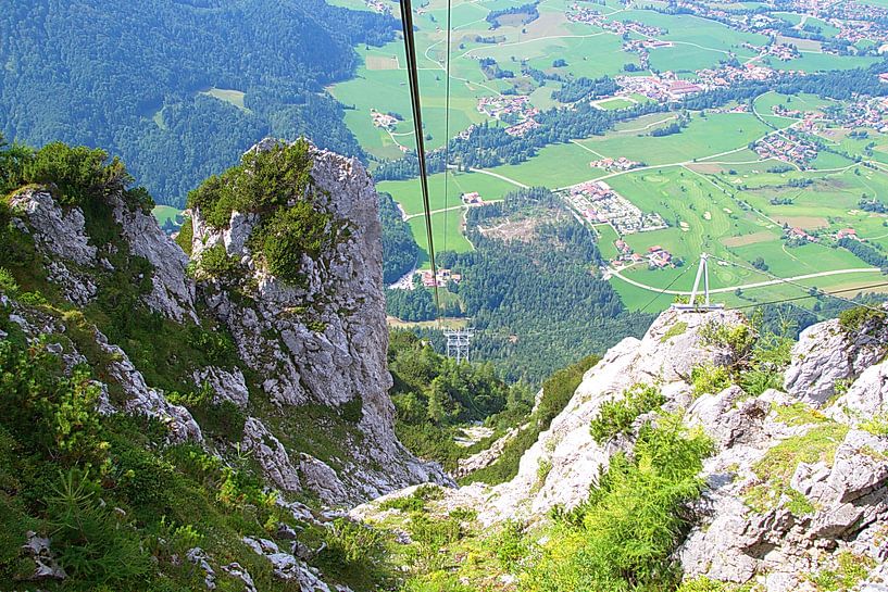Die Rauschbergbahn in Ruhpolding Süddeutschland von tiny brok