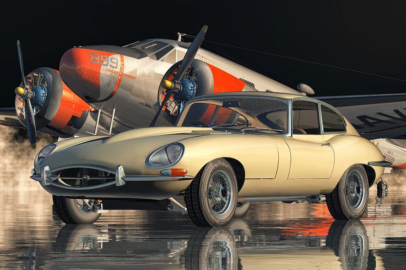 Jaguar E-Type - ein legendärer Sportwagen von 1960 von Jan Keteleer