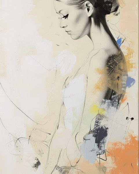 Portrait figuratif par Carla Van Iersel