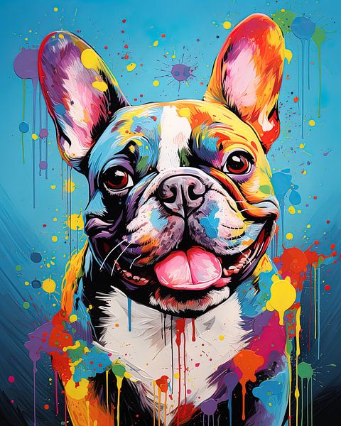 Vibrant Bulldog Bliss by Jeff's Gallery