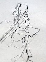 Klein - Mädchen aus Nadel & Draht