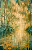 Mysteriöser Teich im Dickicht