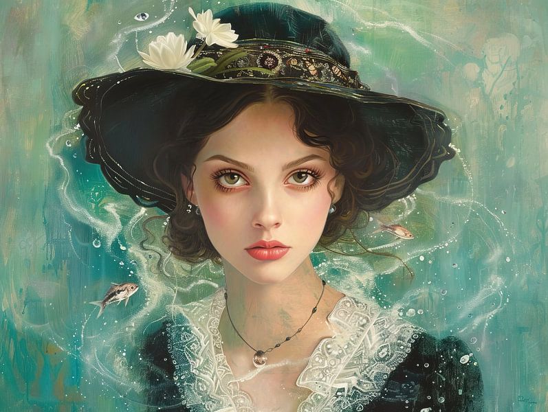 Women's portrait by Abstract Painting