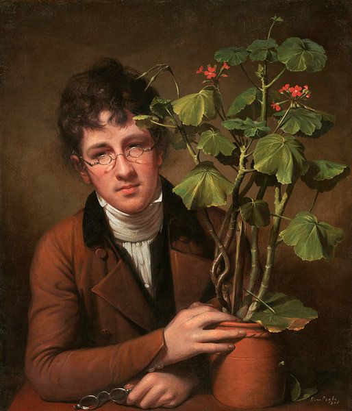 Rubens Peale avec un géranium, Rembrandt Peale par Des maîtres magistraux