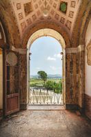 Vue sur le jardin du château