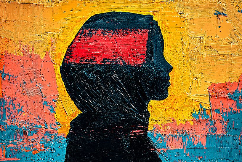 Silhouette with colourful design by Art & Soul Creations