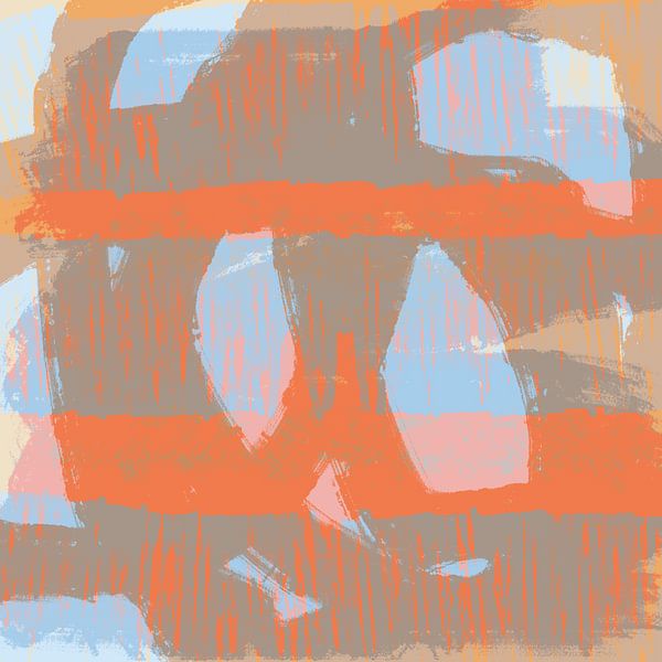 Traumland. Helle Pastellfarben. Neuanfang bunte Landschaft X von Dina Dankers