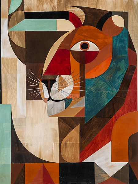 lion abstrait par haroulita