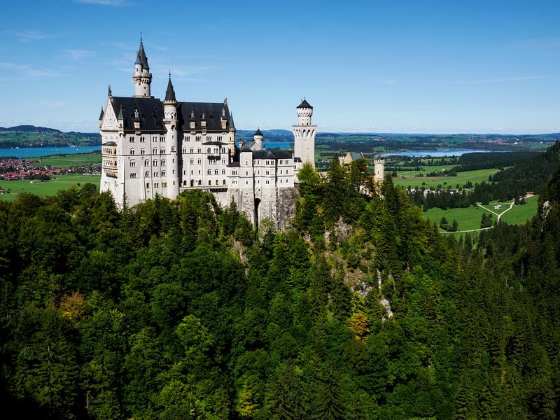 Neuschwanstein Castle from the Marien Bridge by Aagje de Jong